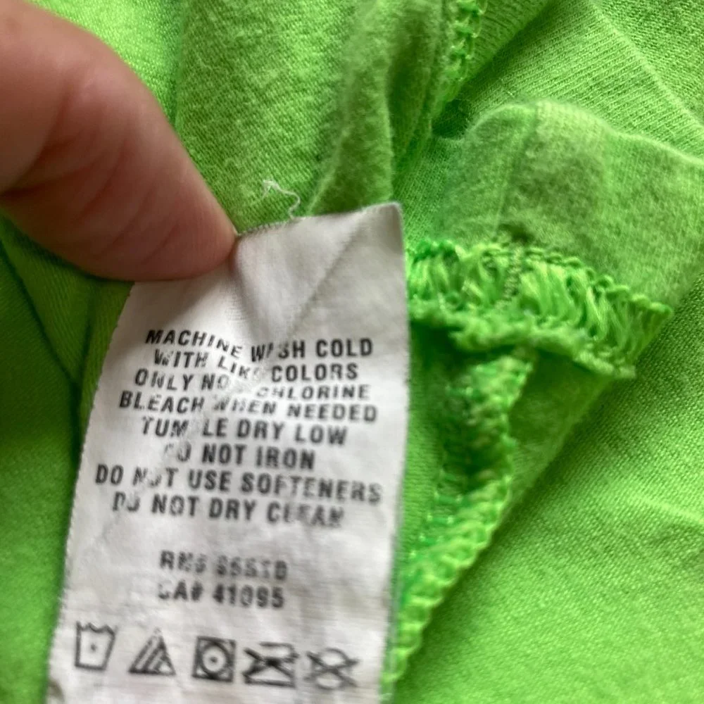 Under Armour Heat Gear Loose Heatgear Short Sleeve T Shirt Neon Green Mens Large - Picture 10 of 11